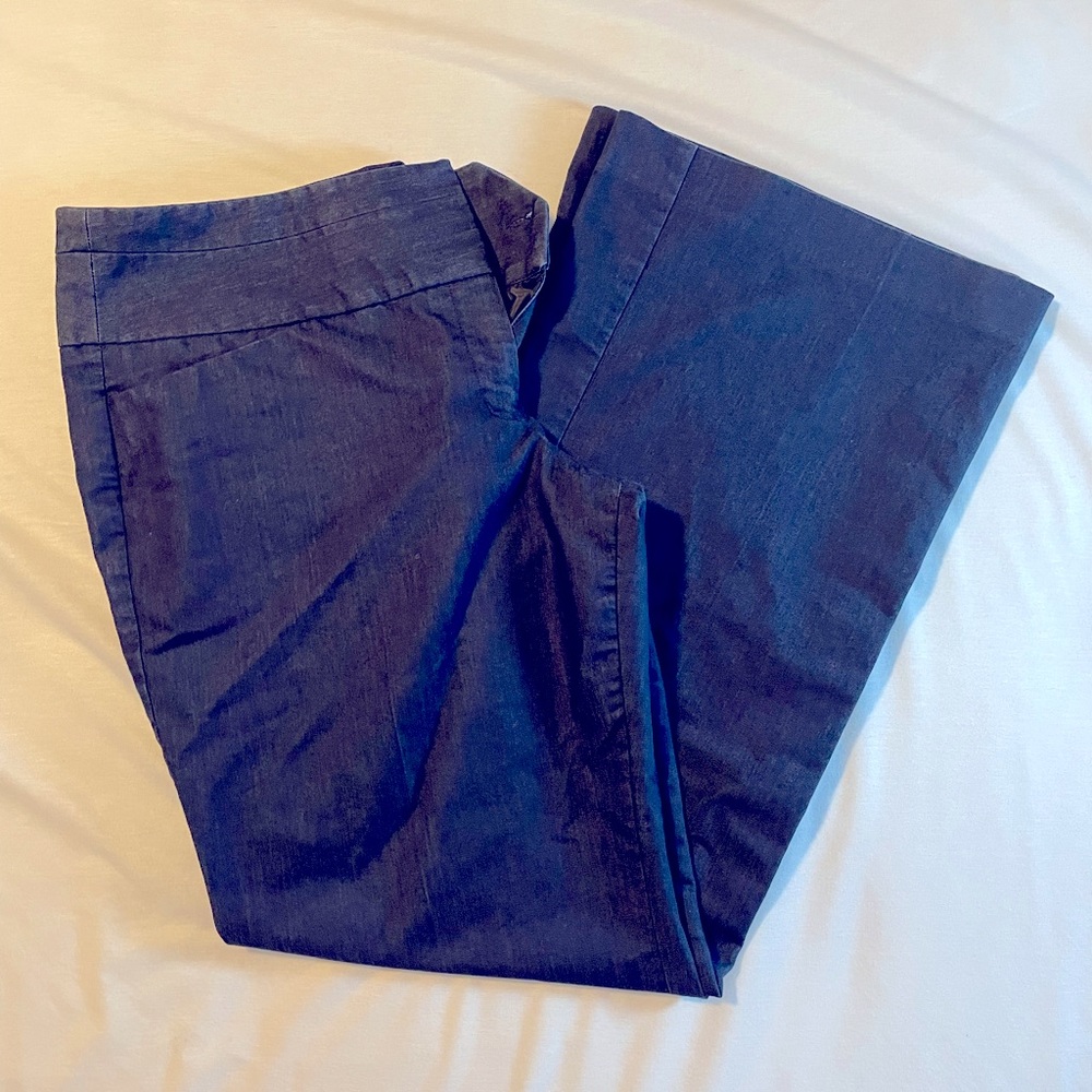 Express Wide Waistband Wide Leg Stretch Pants